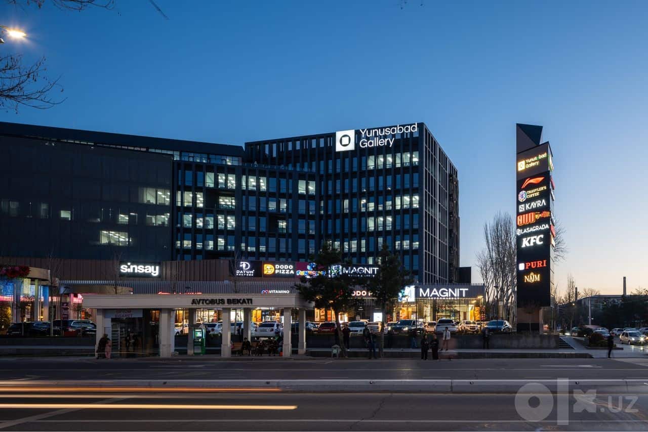 Yunusabad Gallary аренда в торговом центре от 5 до 80 м2