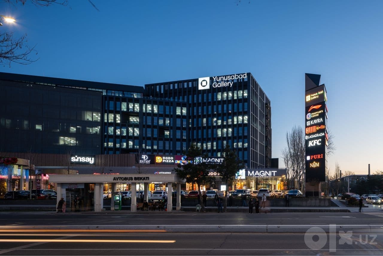 Yunusabad Gallary аренда в торговом центре от 5 до 80 м2